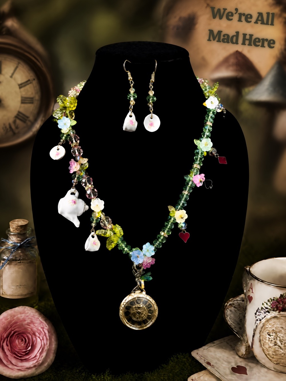 Drops 10/3 ✨ "The Mad Hatter’s Garden" Artisan Statement Set
